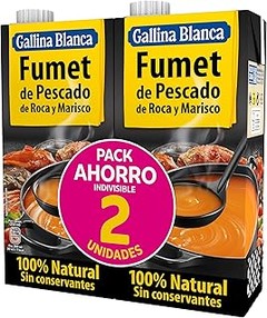 Fumet de pescado para paella