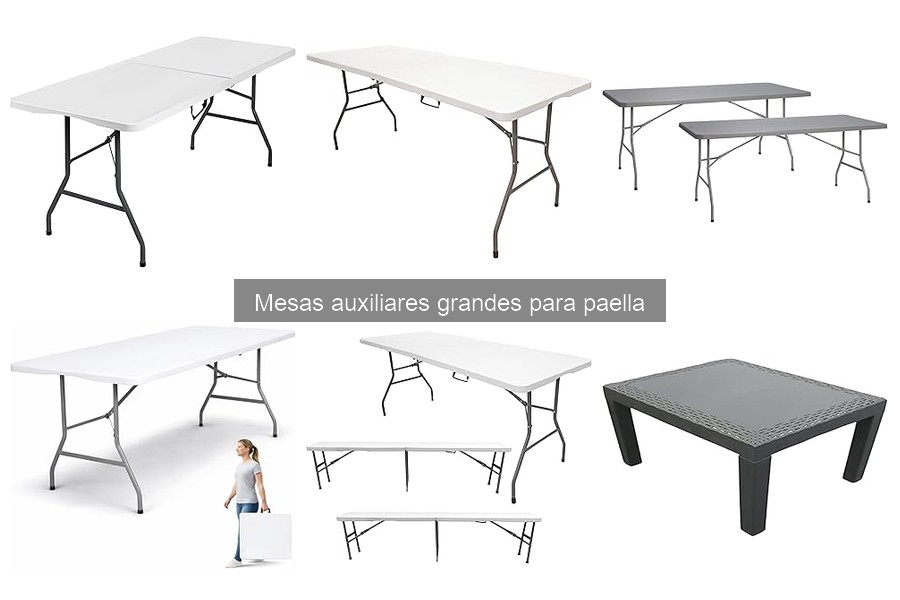 Accesorios imprescindibles para mesas auxiliares de paella