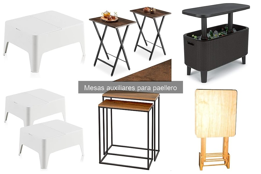 Accesorios imprescindibles para mesas auxiliares de paellero