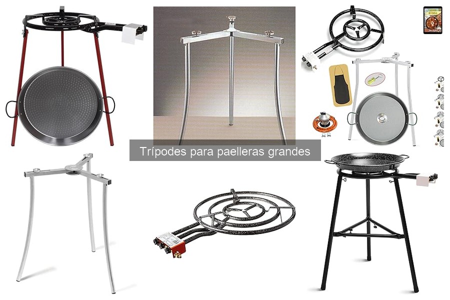 Accesorios imprescindibles para trípodes de paelleras grandes