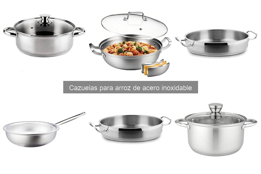 Alternativas a cazuelas de acero inoxidable para arroz