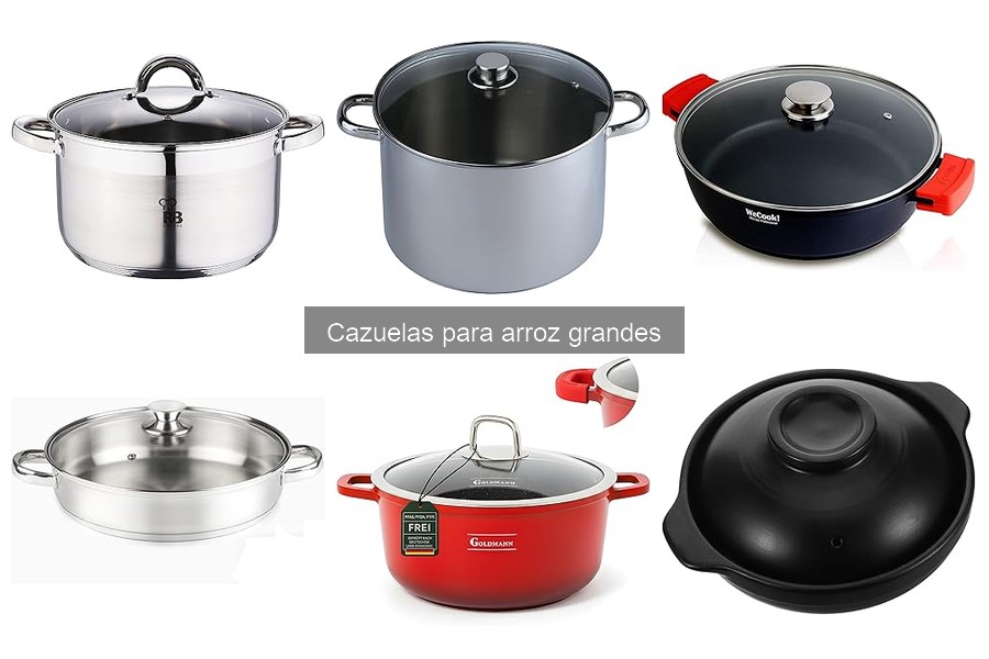 Alternativas a cazuelas grandes para cocinar arroz