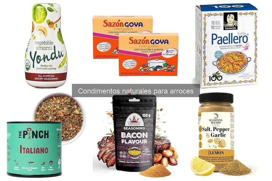 Alternativas a condimentos naturales para arroces: guía completa