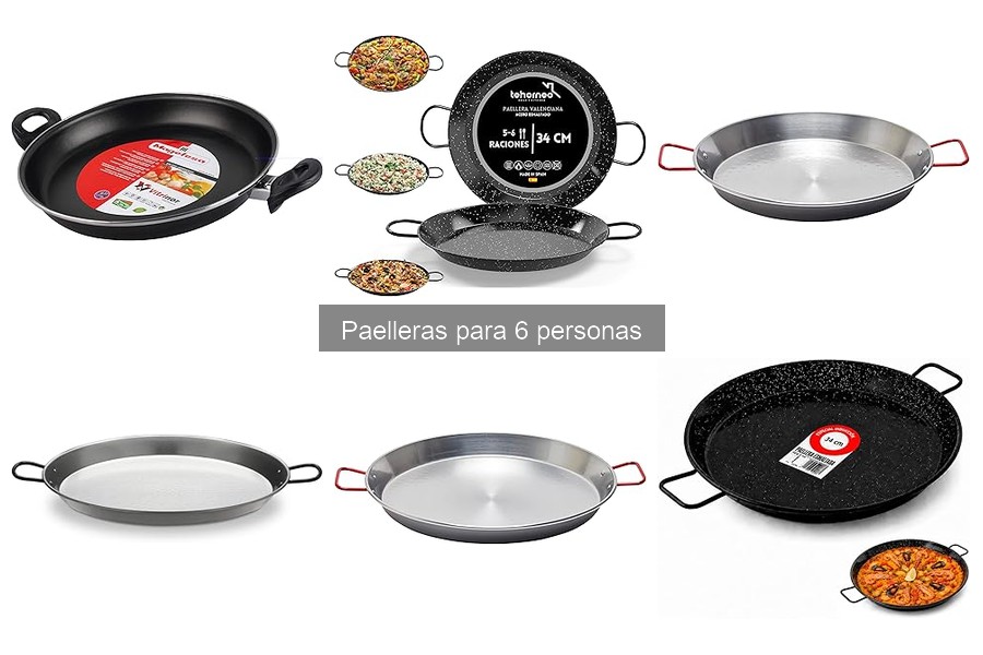 Alternativas a paelleras para 6 personas: opciones útiles