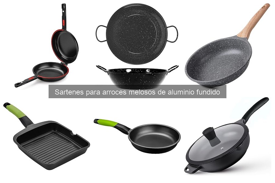 Alternativas a sartenes de aluminio fundido para arroces melosos
