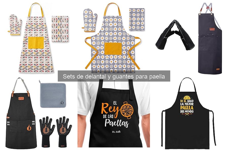 Alternativas a sets de delantal y guantes para paella