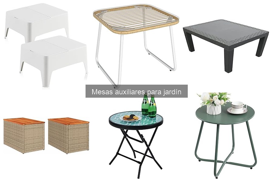 Alternativas creativas a las mesas auxiliares de jardín