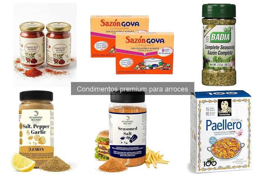 Alternativas económicas a condimentos premium para arroces
