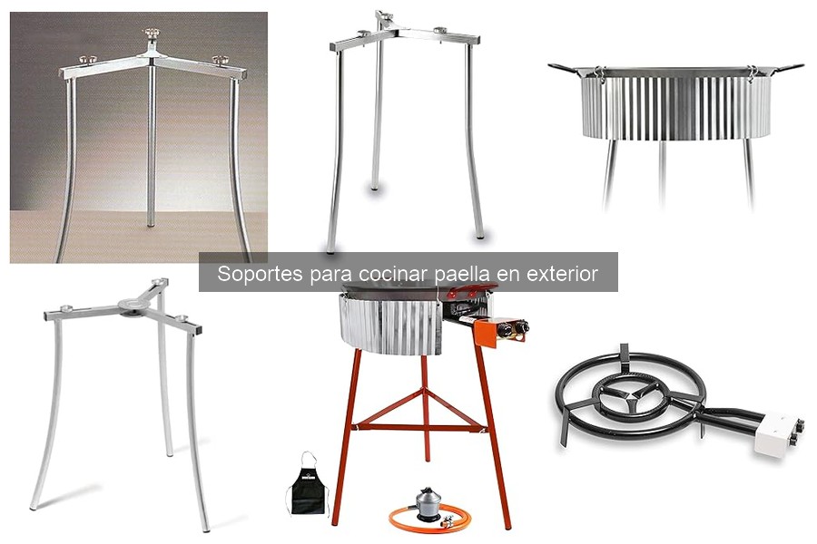 Alternativas innovadoras a soportes para cocinar paella