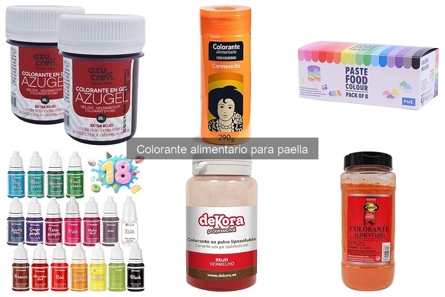 Alternativas naturales al colorante alimentario para paella