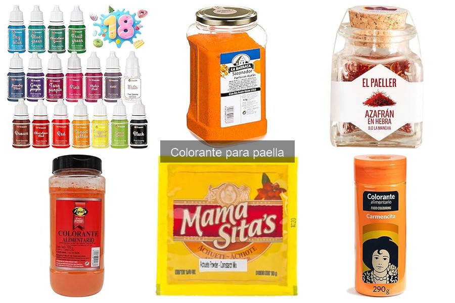 Alternativas naturales al colorante para paella