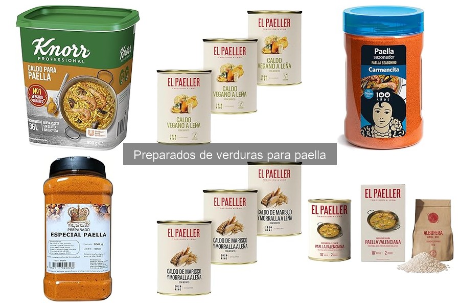 Alternativas saludables a preparados de verduras para paella