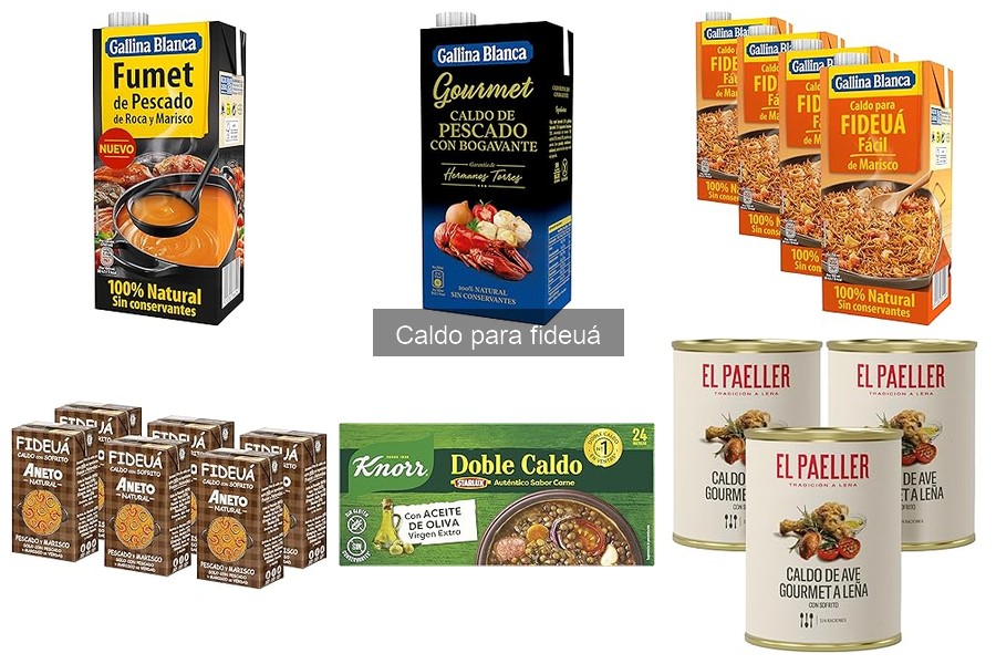 Alternativas saludables al caldo para fideuá
