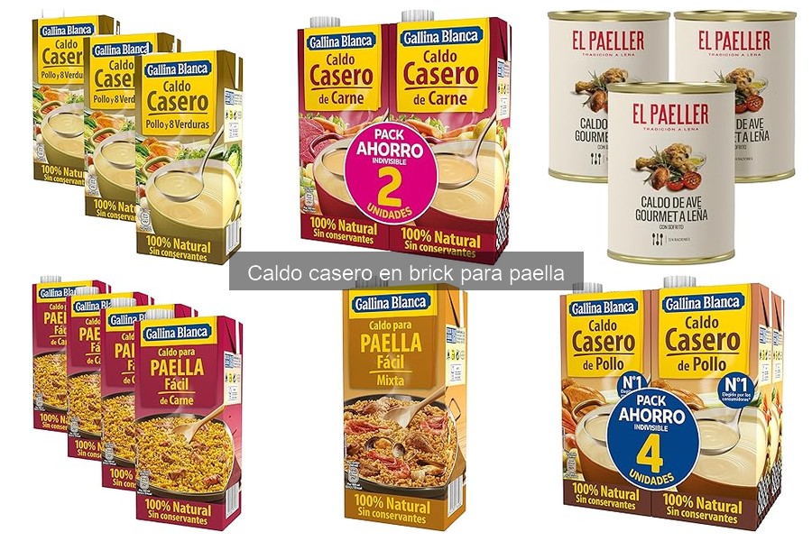 Caldo Casero en Brick para Paella: Tipos e Ingredientes