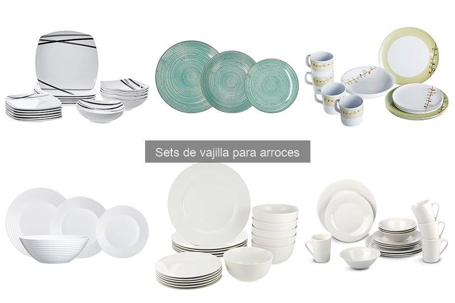 Características clave para elegir sets de vajilla para arroces