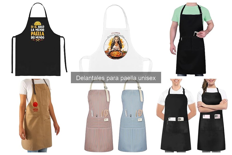 Características esenciales del delantal para paella unisex
