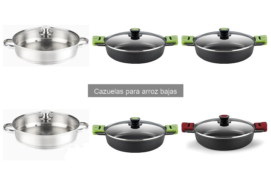 Cazuelas para arroz bajas vs arroceras: ¿cuál elegir?