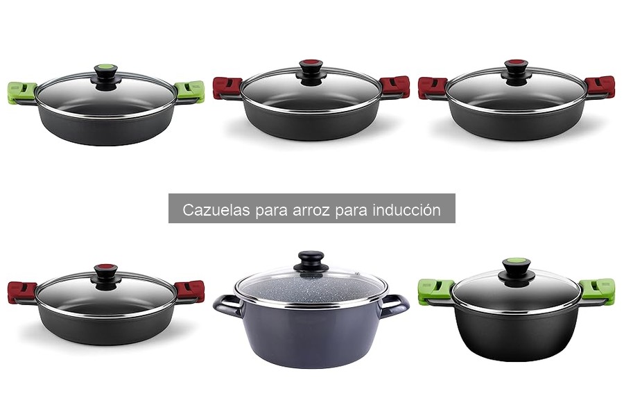 Cazuelas para arroz de inducción: las mejores con antiadherente