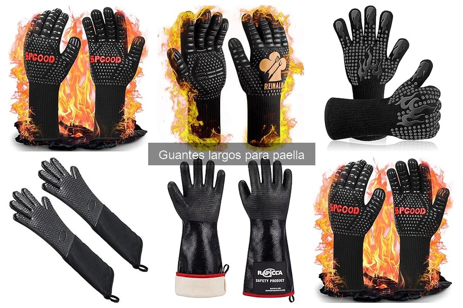 Cómo cuidar y limpiar guantes largos para paella