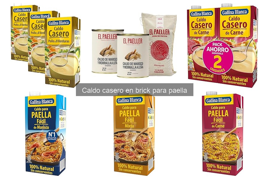 Cómo elegir el mejor caldo en brick para paella