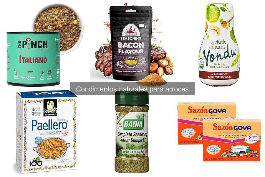 Cómo elegir los mejores condimentos naturales para arroces