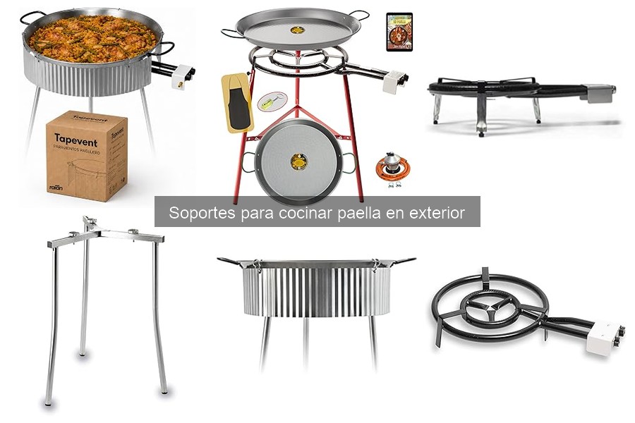 Cómo instalar un soporte para cocinar paella en exterior