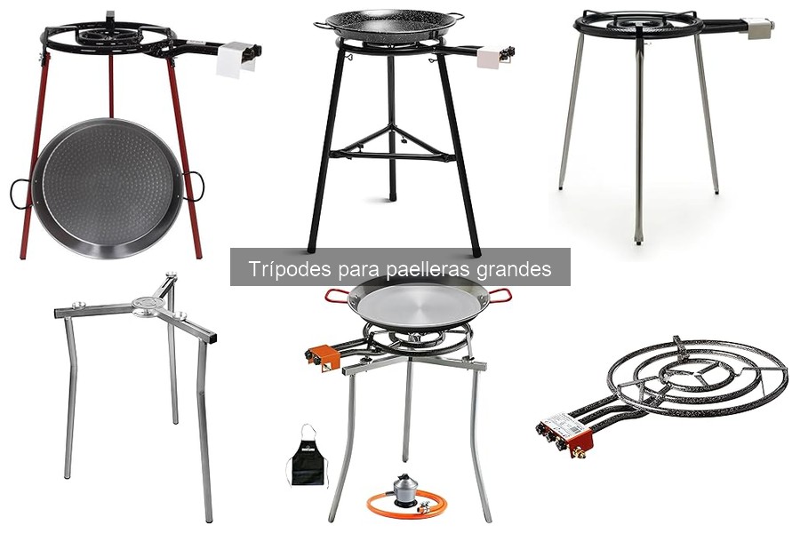 Cómo instalar un trípode para paellera grande correctamente