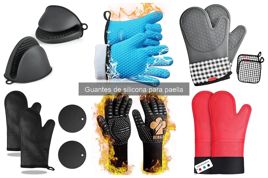 Cómo usar guantes de silicona para cocinar paella con seguridad
