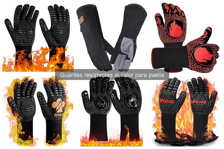 Cómo usar guantes resistentes al calor para una paella perfecta
