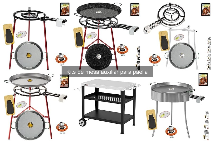 Cómo usar un kit de mesa auxiliar para paella correctamente