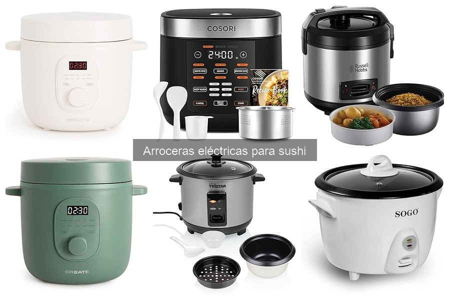 Comparativa: Arroceras eléctricas vs de gas para sushi
