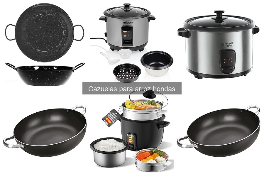 Comparativa: Cazuelas para arroz hondas vs Arroceras