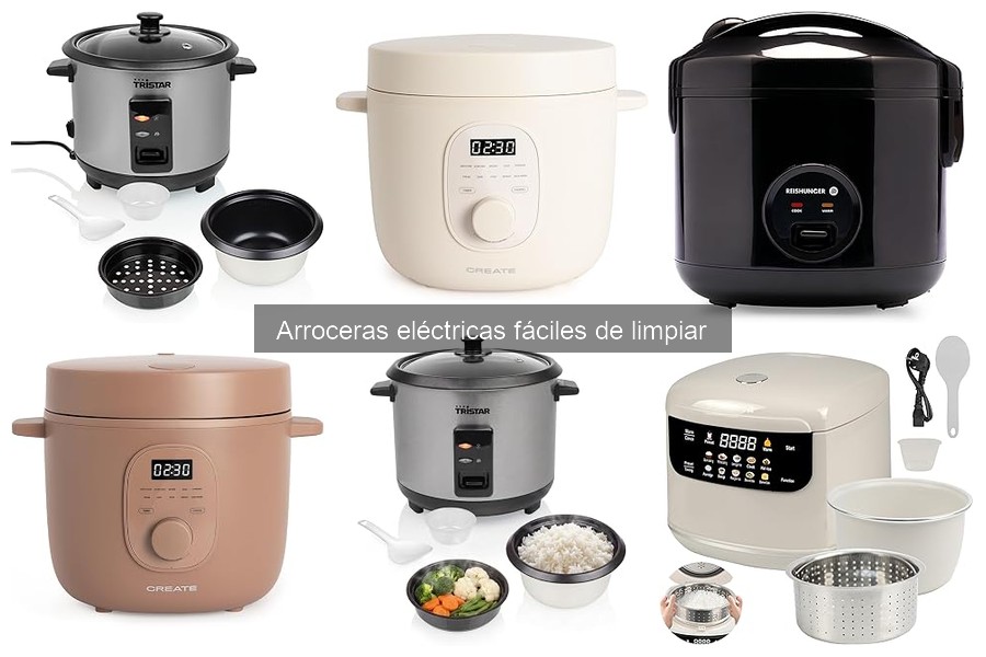 Comparativa de arroceras eléctricas fáciles de limpiar