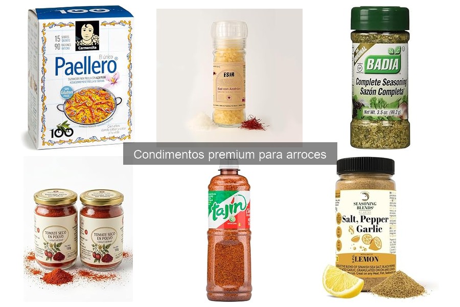 Comparativa de Condimentos Premium para Arroces