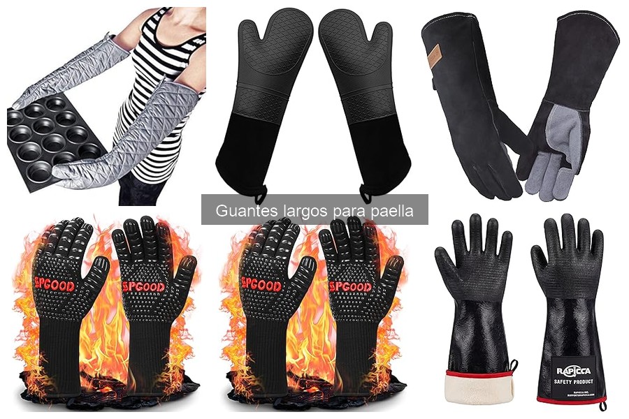 Comparativa de materiales en guantes largos para paella