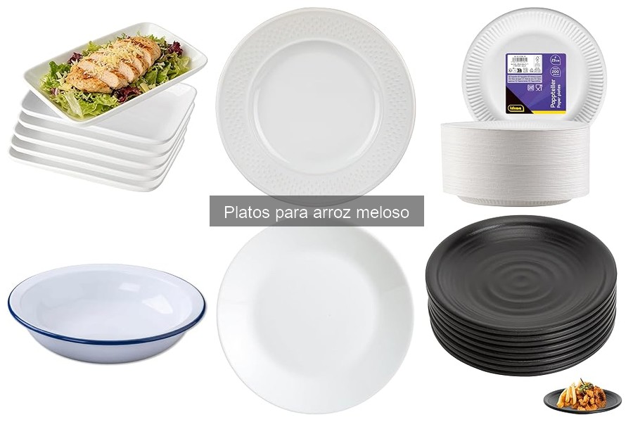 Comparativa de materiales en platos para arroz meloso