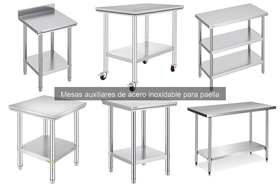 Comparativa de Mesas Auxiliares de Acero Inoxidable y Otros Materiales