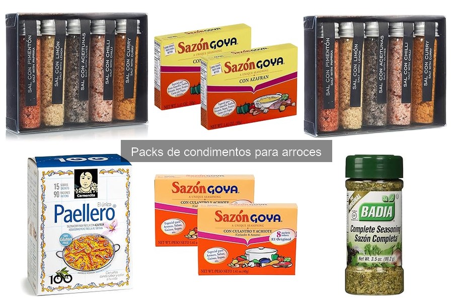 Comparativa de Packs de Condimentos para Arroces