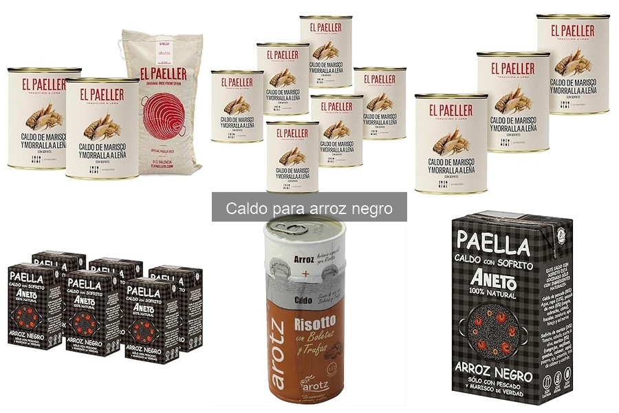 Comparativa de precios de caldo para arroz negro en 2023