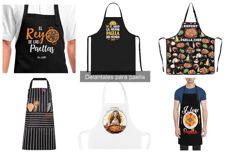 Comparativa de precios de delantales para paella 2023