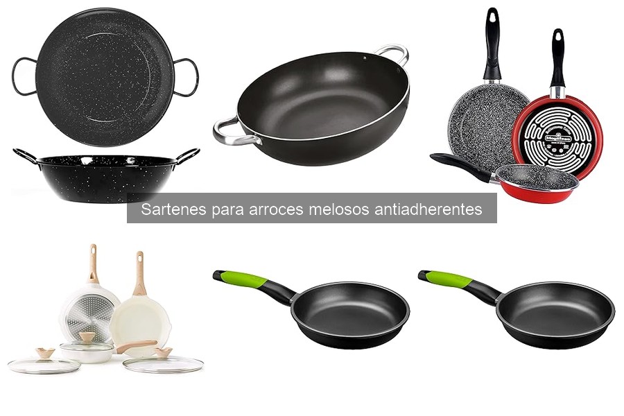Comparativa de sartenes para arroces melosos según tipo de cocina