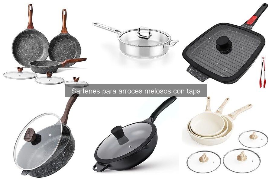 Comparativa de sartenes para arroces melosos y convencionales