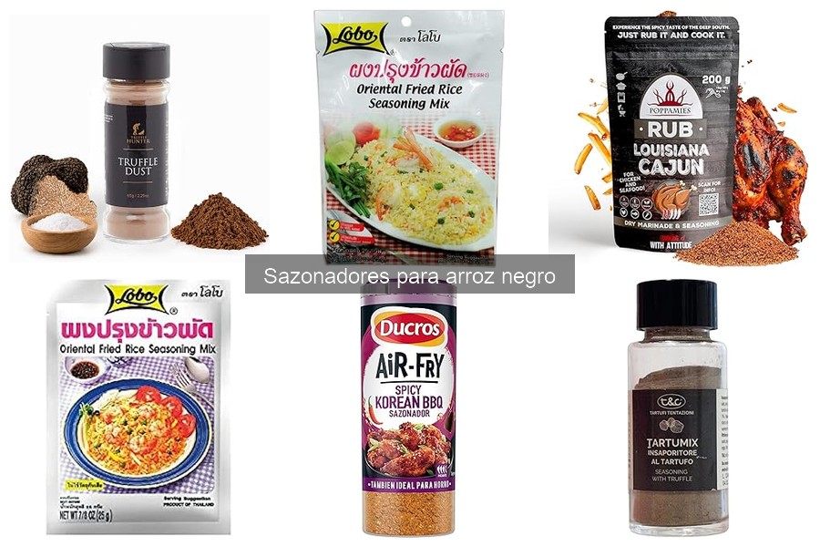Comparativa de Sazonadores para Arroz Negro y Otros