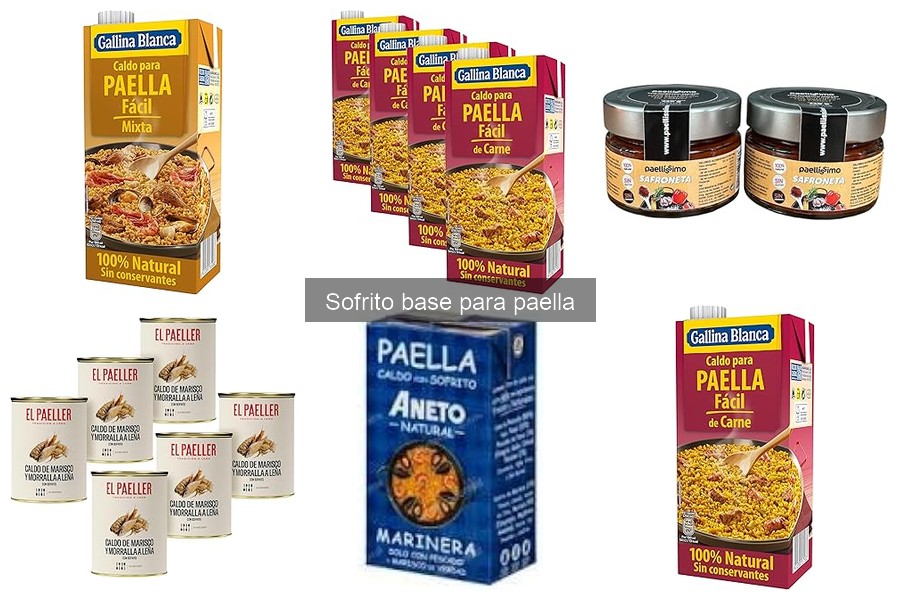 Comparativa de sofritos para paella: Gallina Blanca y más