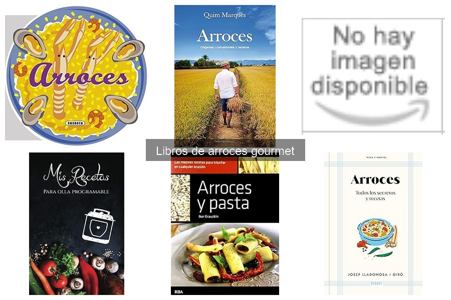 Comparativa: Libros de arroces gourmet vs. cocina general