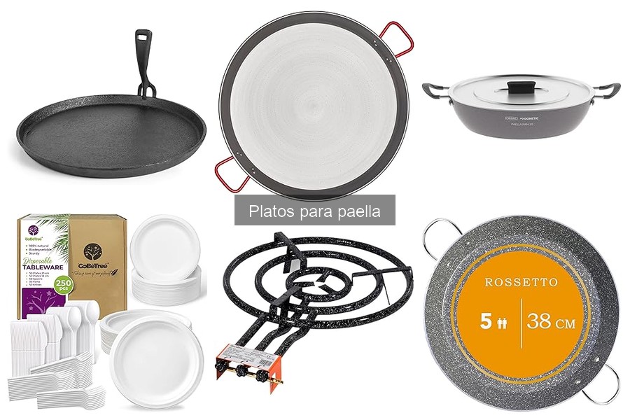 Compatibilidad de platos para paella con diferentes cocinas