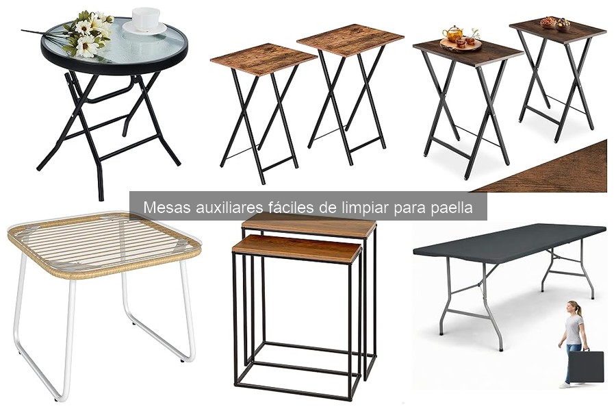Consejos para elegir la altura ideal de mesas auxiliares para paella