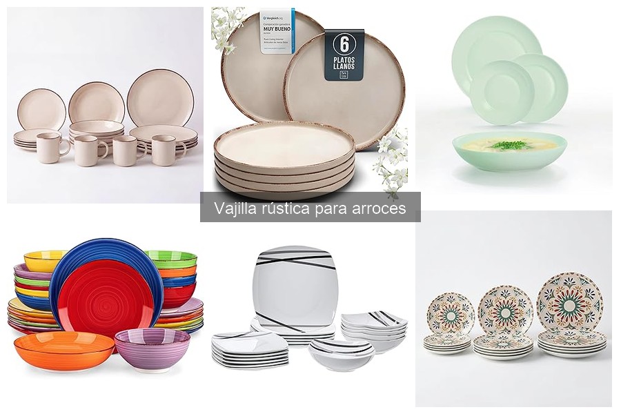 Costos de vajilla rústica para arroces: Precios y comparativas