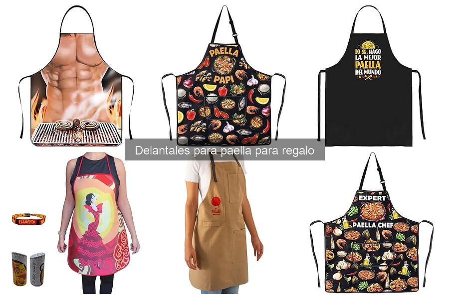 Delantales para paella personalizados: regalos únicos y originales