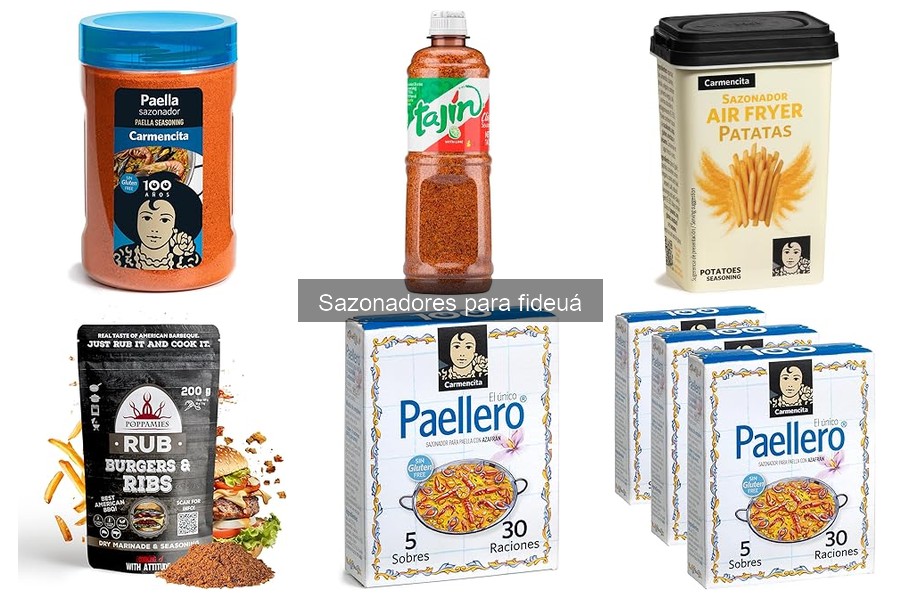 Descubre los tipos de sazonadores para fideuá